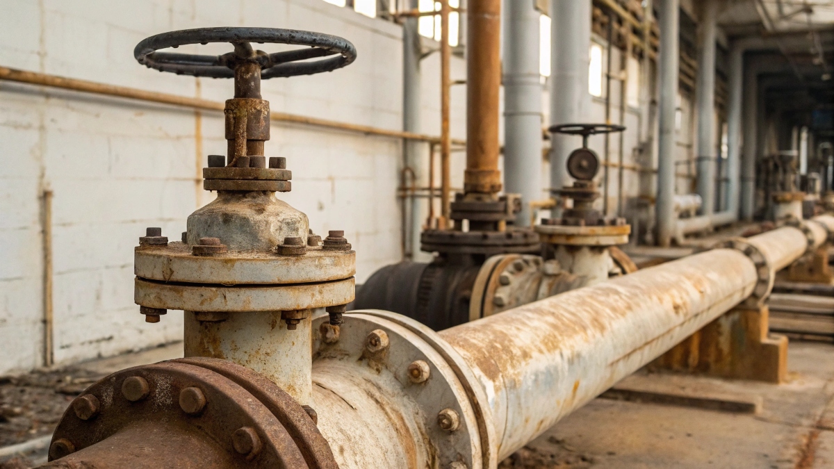 Old Industrial Gas Line Pipes