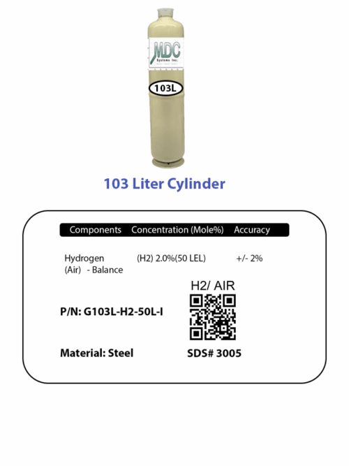 Cylinder Steel 103l H2 50lel Qr